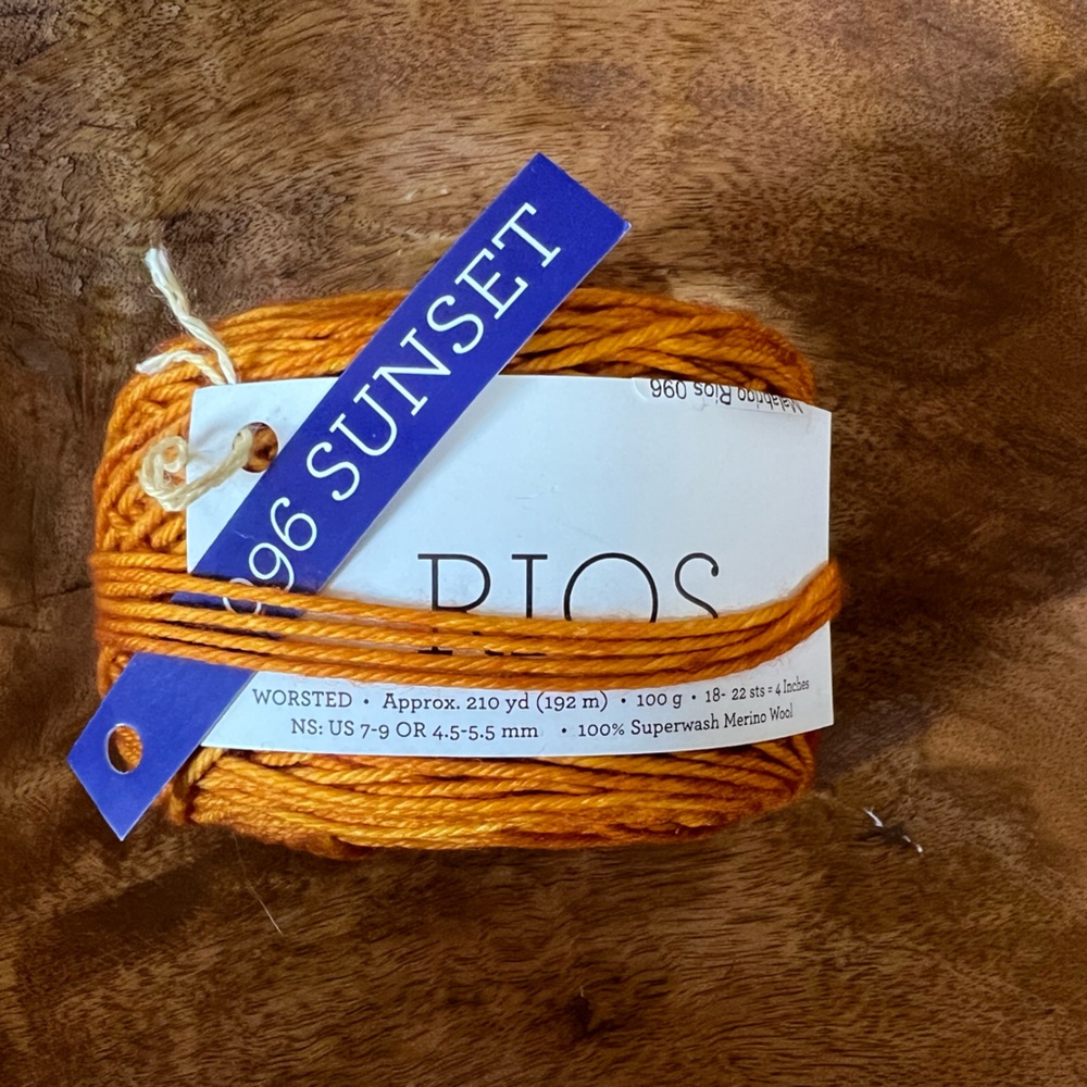 Rios Orange Worsted Yarn